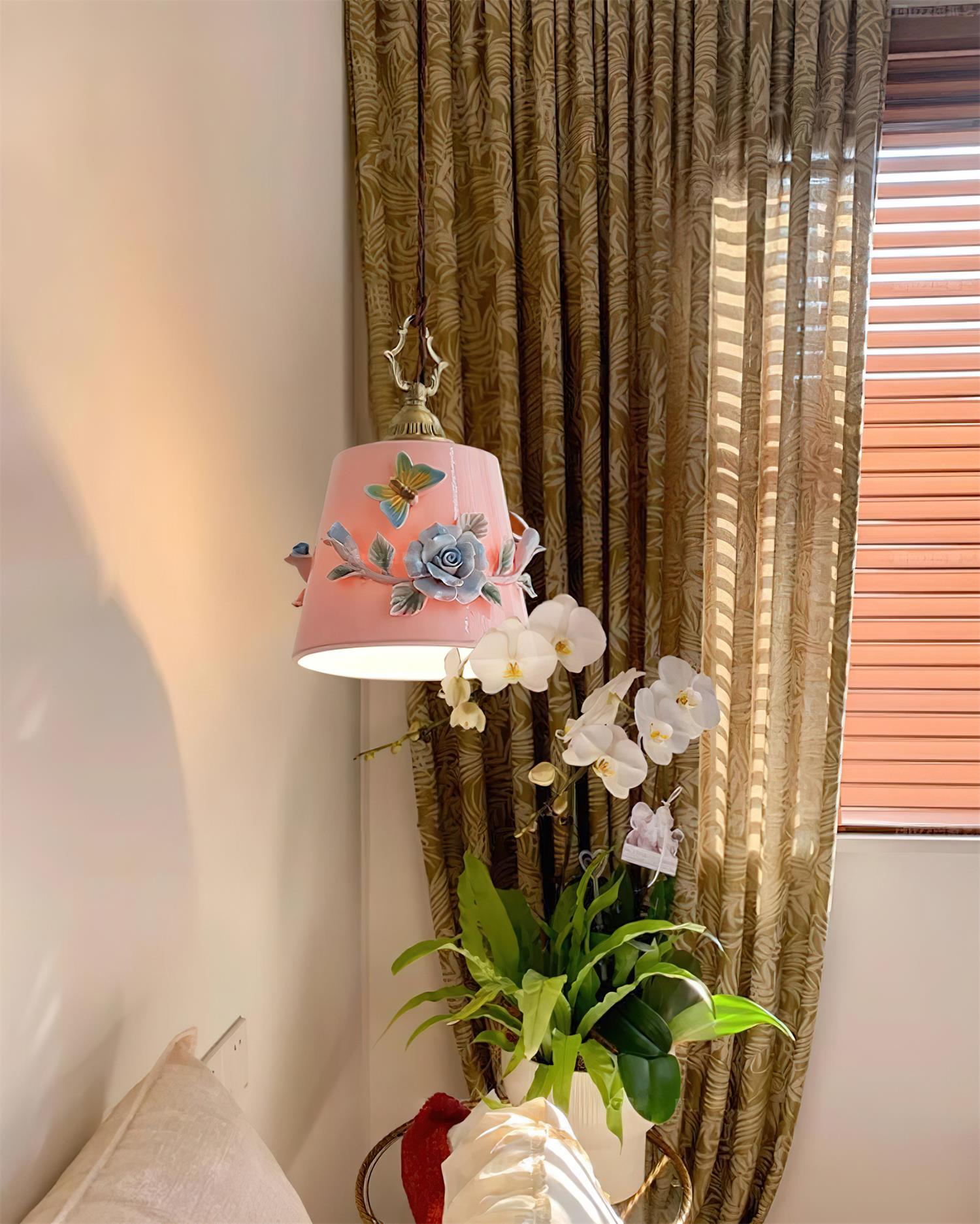 Eden Lampe Pendante Céramique Florale - Neutralighting