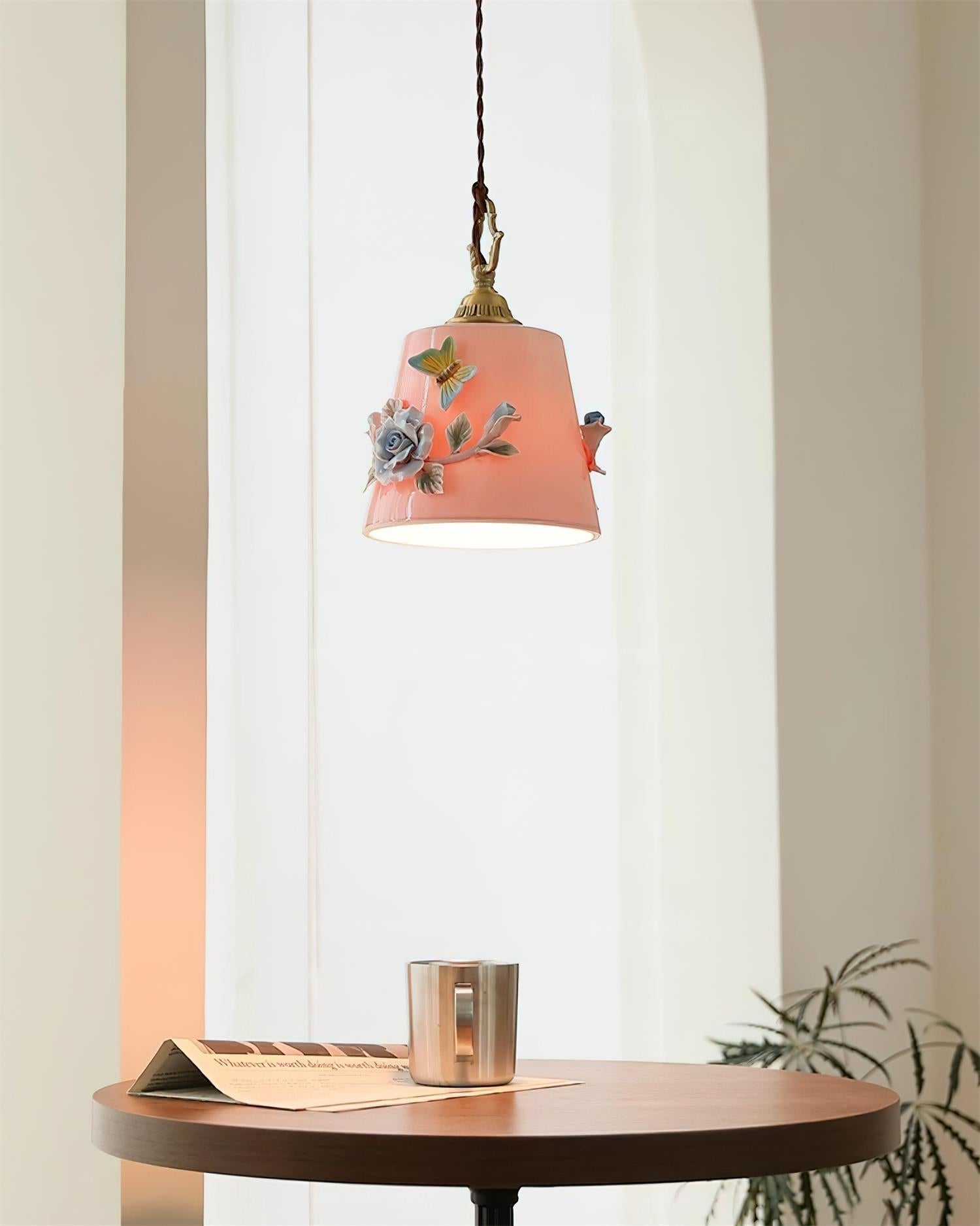 Eden Lampe Pendante Céramique Florale - Neutralighting