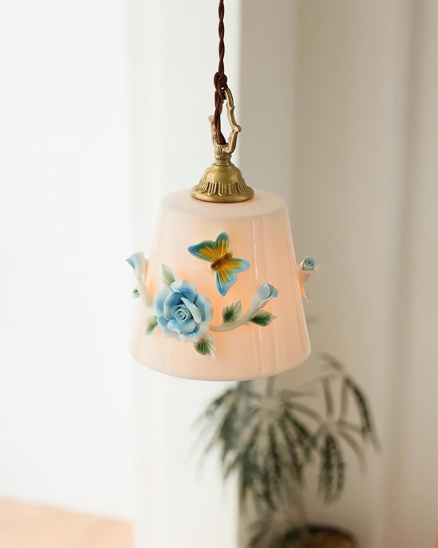 Eden Lampe Pendante Céramique Florale - Neutralighting