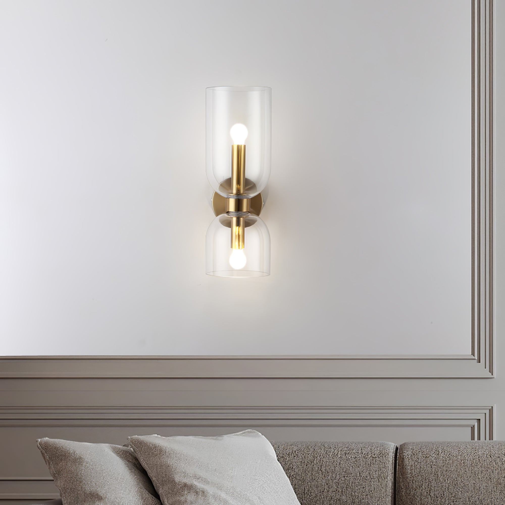 Lylaearis Nordic Art Plug-In Glass Wall Lamp - Neutralighting