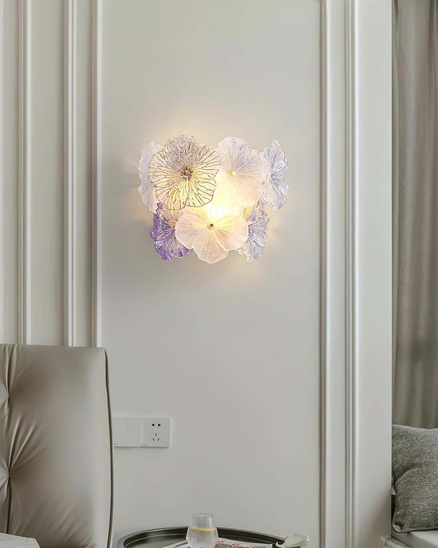 Elaria Applique Murale Accent Pétale en Verre - Neutralighting