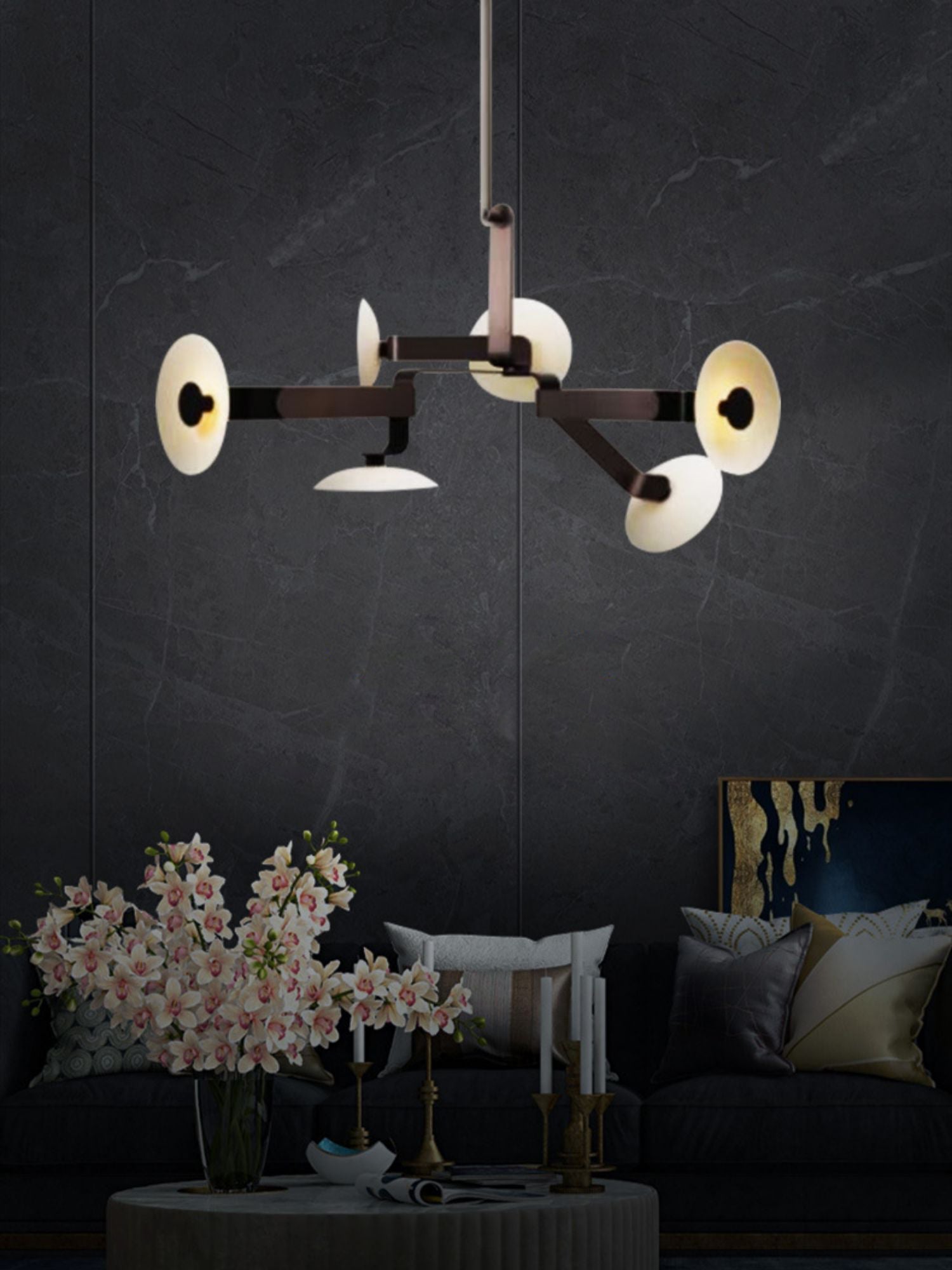 Jade Lustre Métal Marron Créativité Individuelle - Neutralighting