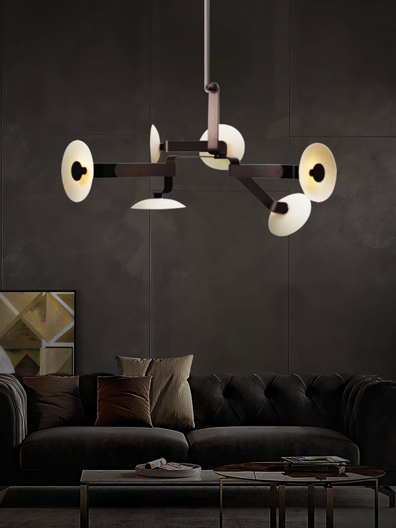 Jade Lustre Métal Marron Créativité Individuelle - Neutralighting
