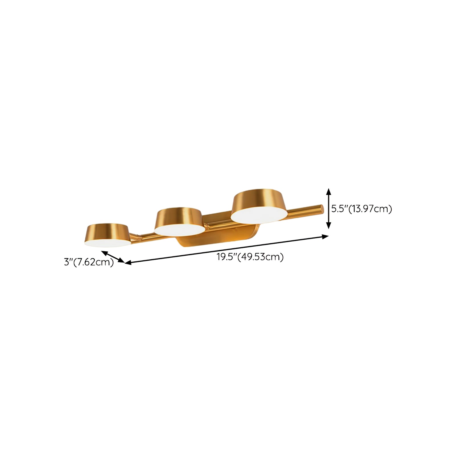 Edward Premium Élégance Coiffeuse Laiton Applique Murale - Neutralighting