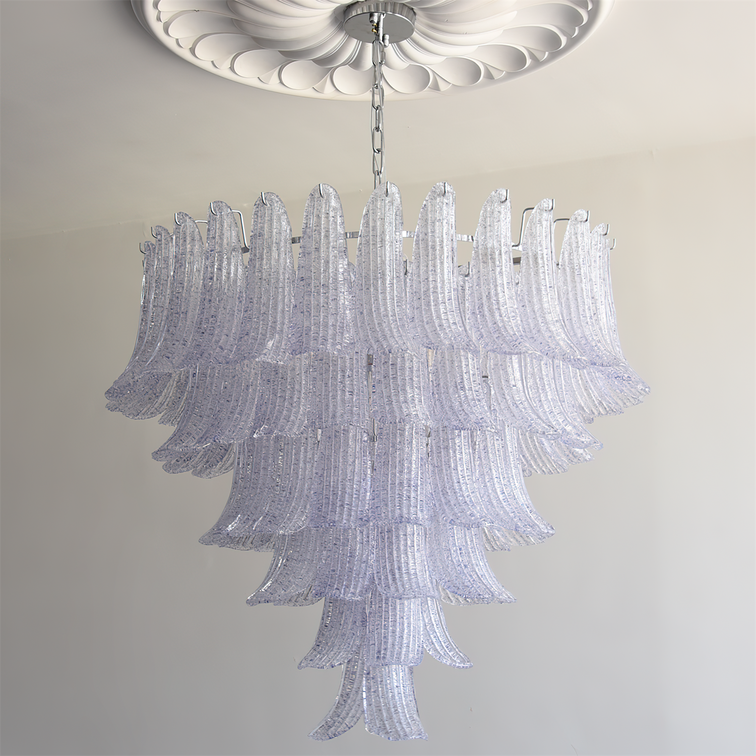 ElenaLustre Pétales En Verre En Forme De Main Sur Cadre Superposé - Neutralighting
