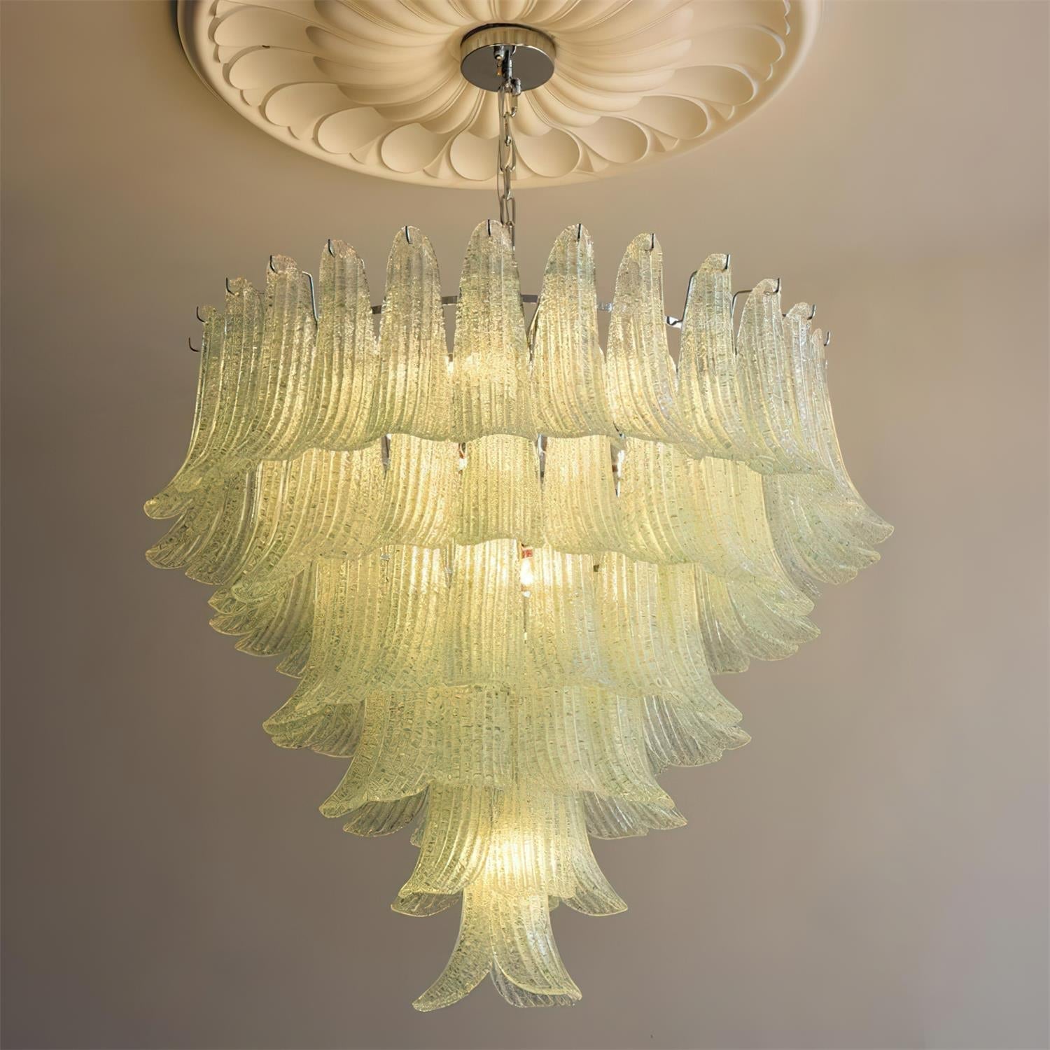 ElenaLustre Pétales En Verre En Forme De Main Sur Cadre Superposé - Neutralighting