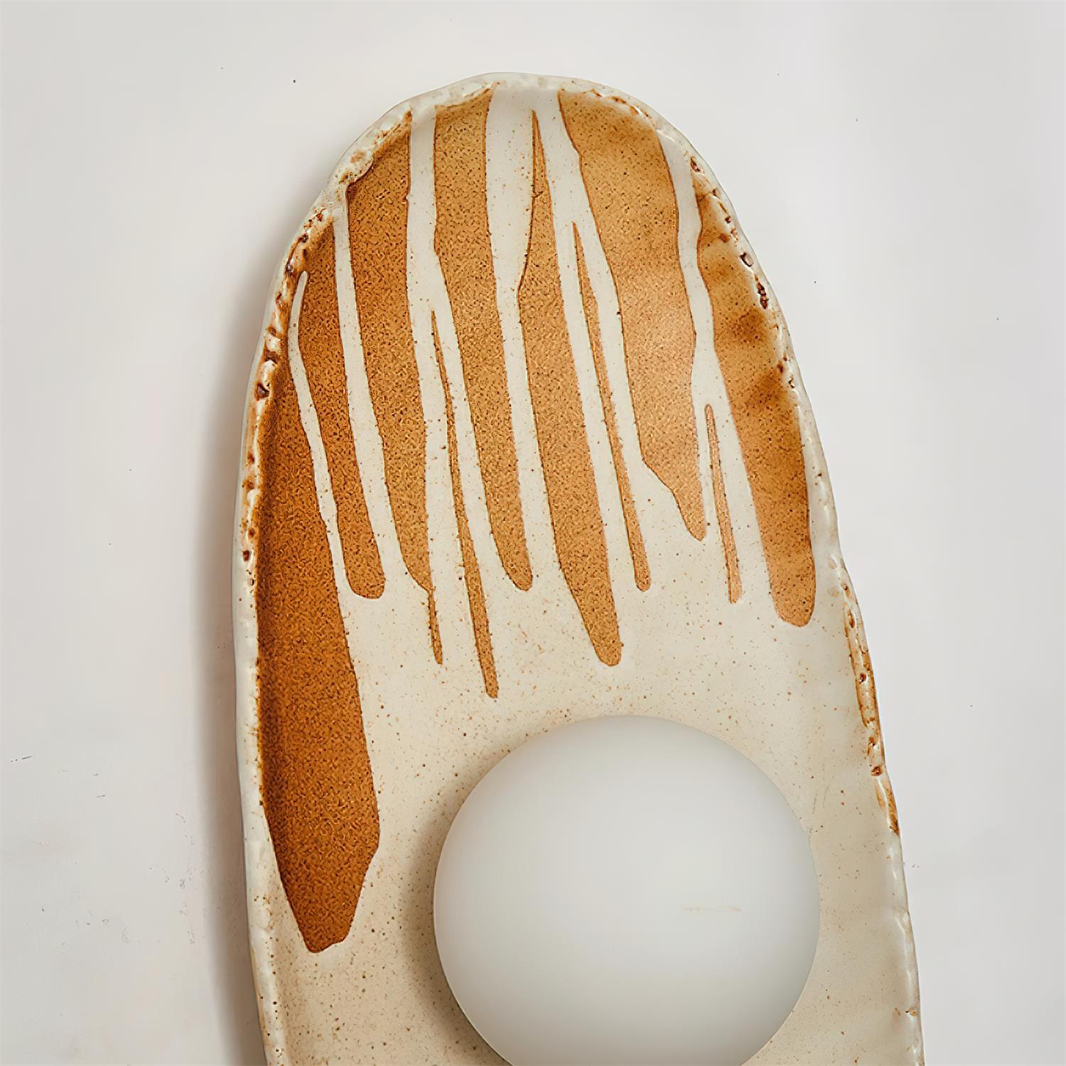 Halien Applique murale Corps en céramique Diffuseur en verre Lumière d'accent artistique - Neutralighting
