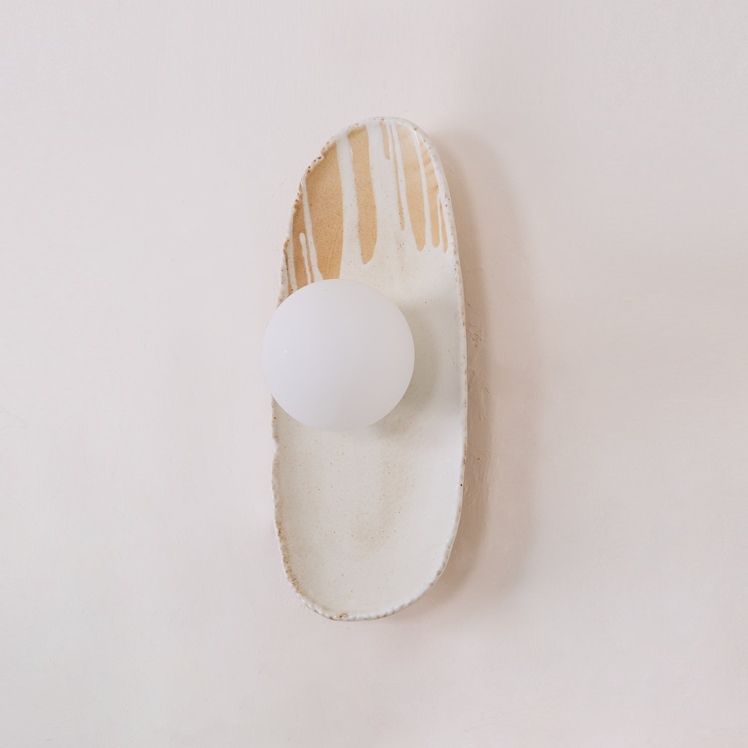 Halien Applique murale Corps en céramique Diffuseur en verre Lumière d'accent artistique - Neutralighting