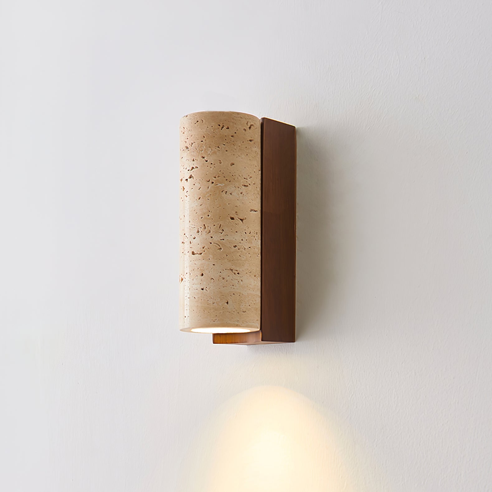 Nula Applique Murale en Travertin Naturel - Neutralighting