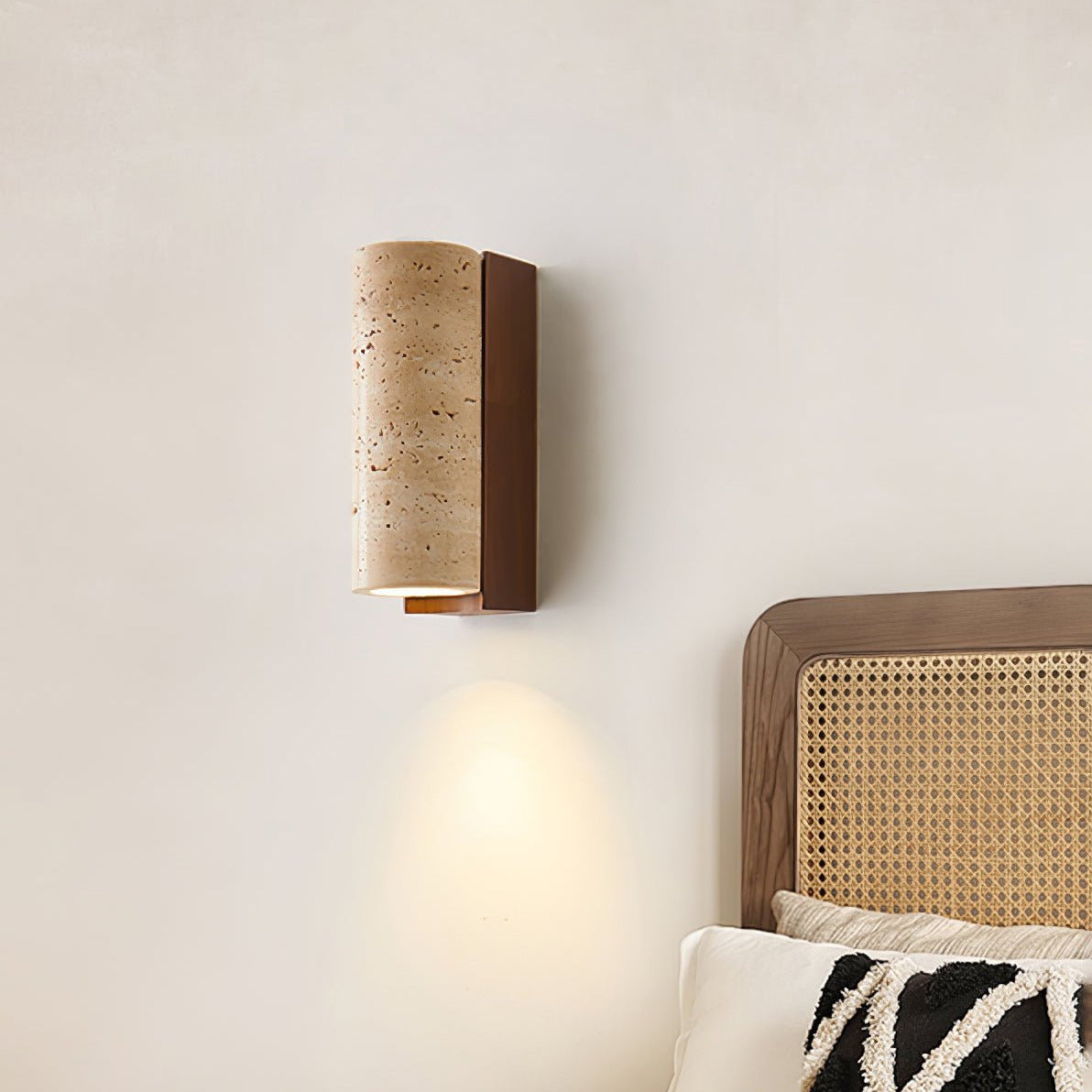 Nula Applique Murale en Travertin Naturel - Neutralighting