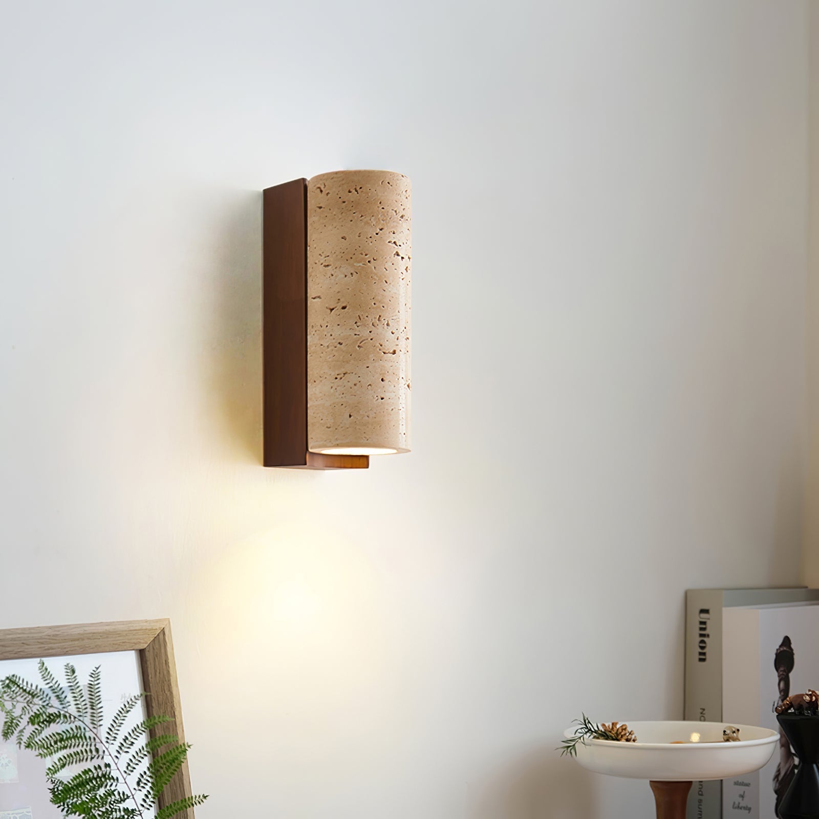 Nula Applique Murale en Travertin Naturel - Neutralighting