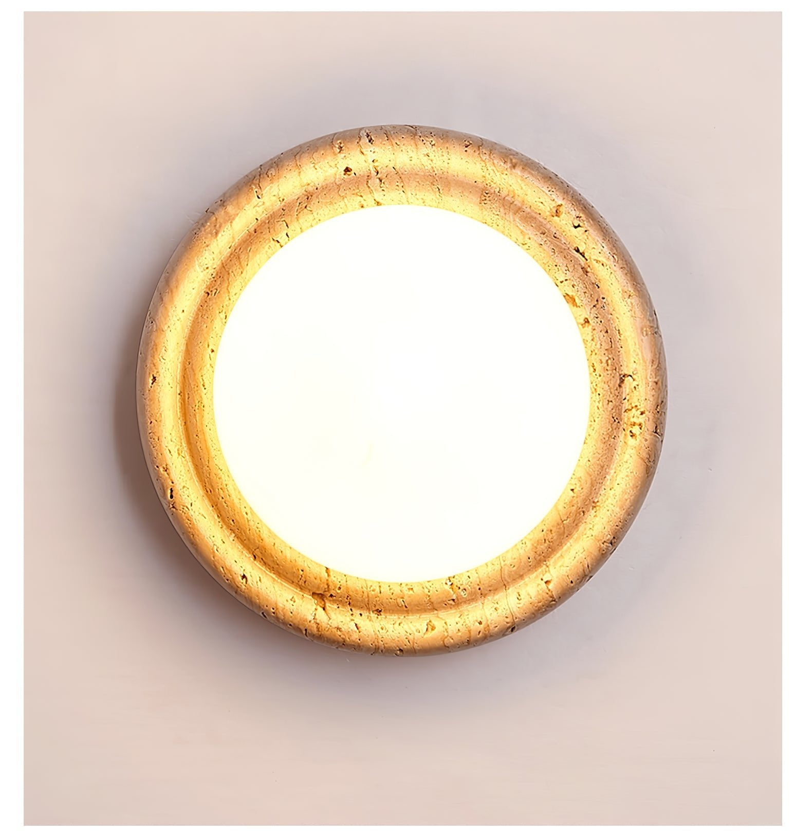 Echo Travertin Globe Applique Murale - Neutralighting
