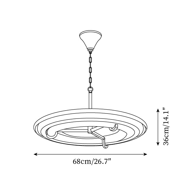 Ellie Lustre Plâtre Circulaire Artistique - Neutralighting