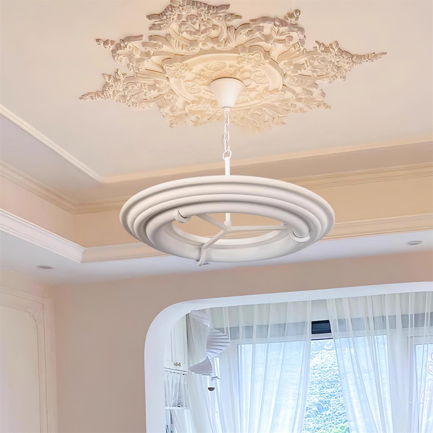 Ellie Lustre Plâtre Circulaire Artistique - Neutralighting