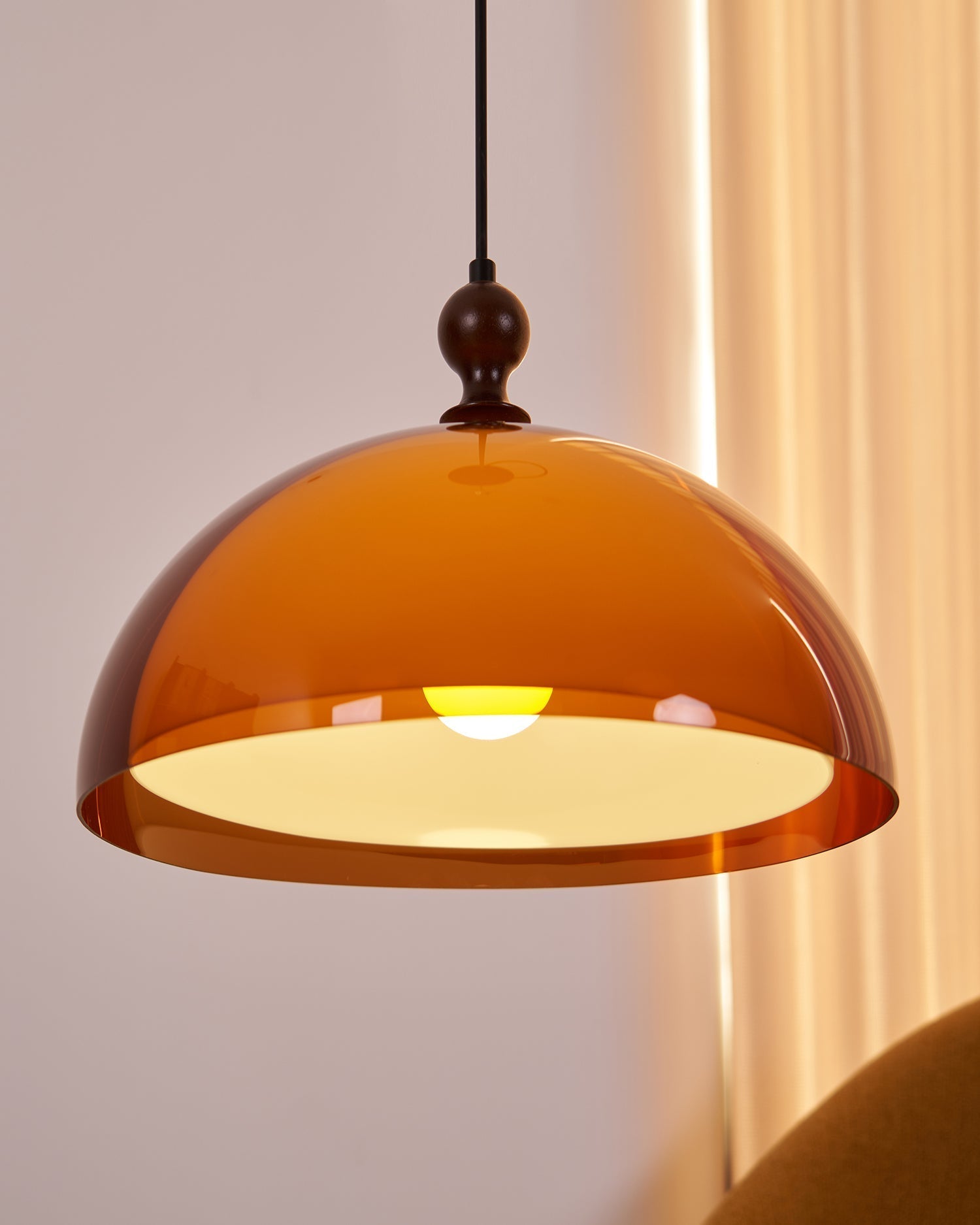 Solven Suspension en forme de dôme en verre ambré - Neutralighting