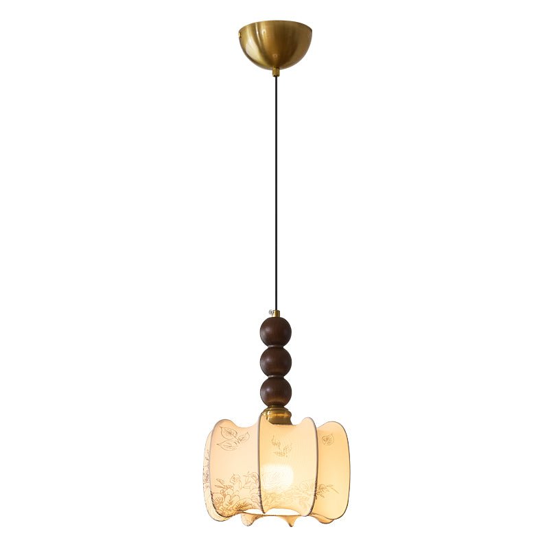 Avshaara Suspension en Tissu Vintage et Bois - Neutralighting
