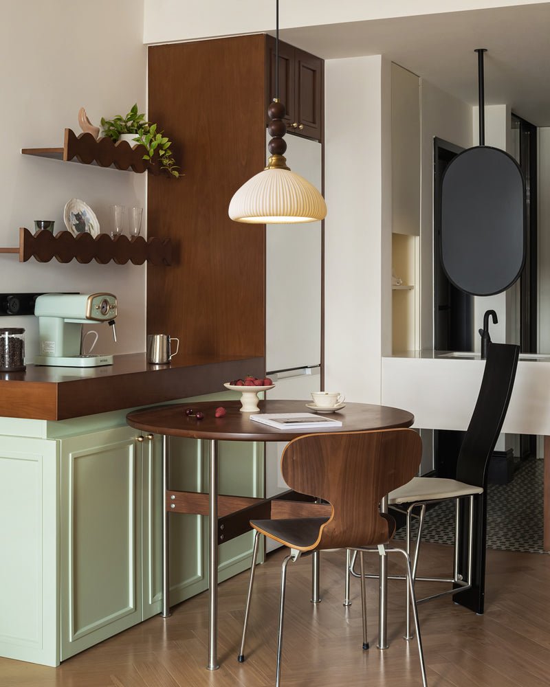 Avshaara Suspension en Tissu Vintage et Bois - Neutralighting