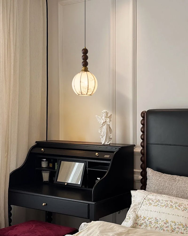 Avshaara Suspension en Tissu Vintage et Bois - Neutralighting