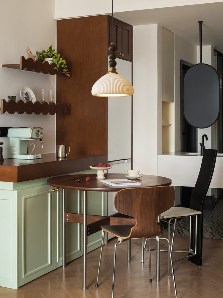 Avshaara Suspension en Tissu Vintage et Bois - Neutralighting