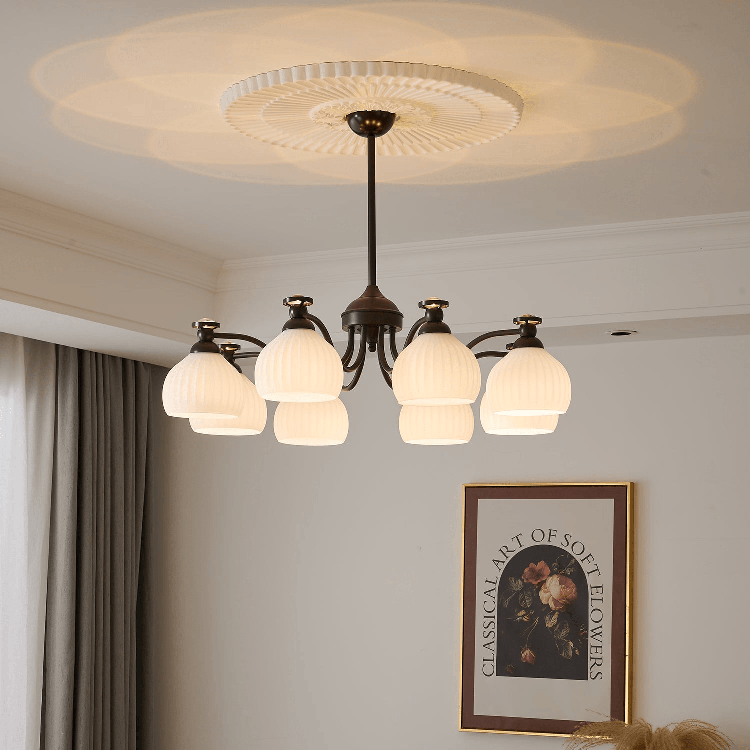 Calaeor Chandelier Premium Élégance en Verre - Neutralighting