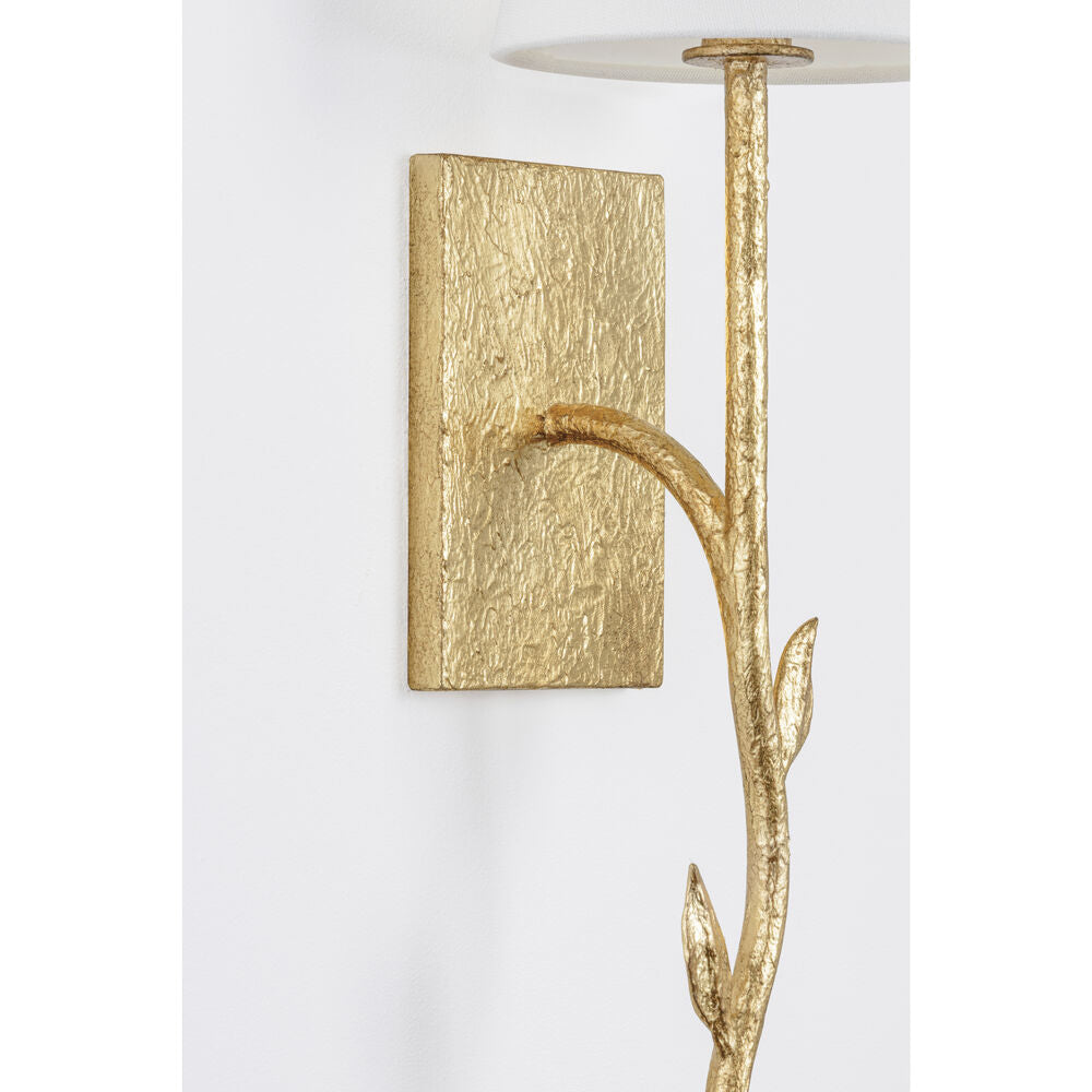 Petal Applique Murale Laiton Tissu Créative - Neutralighting