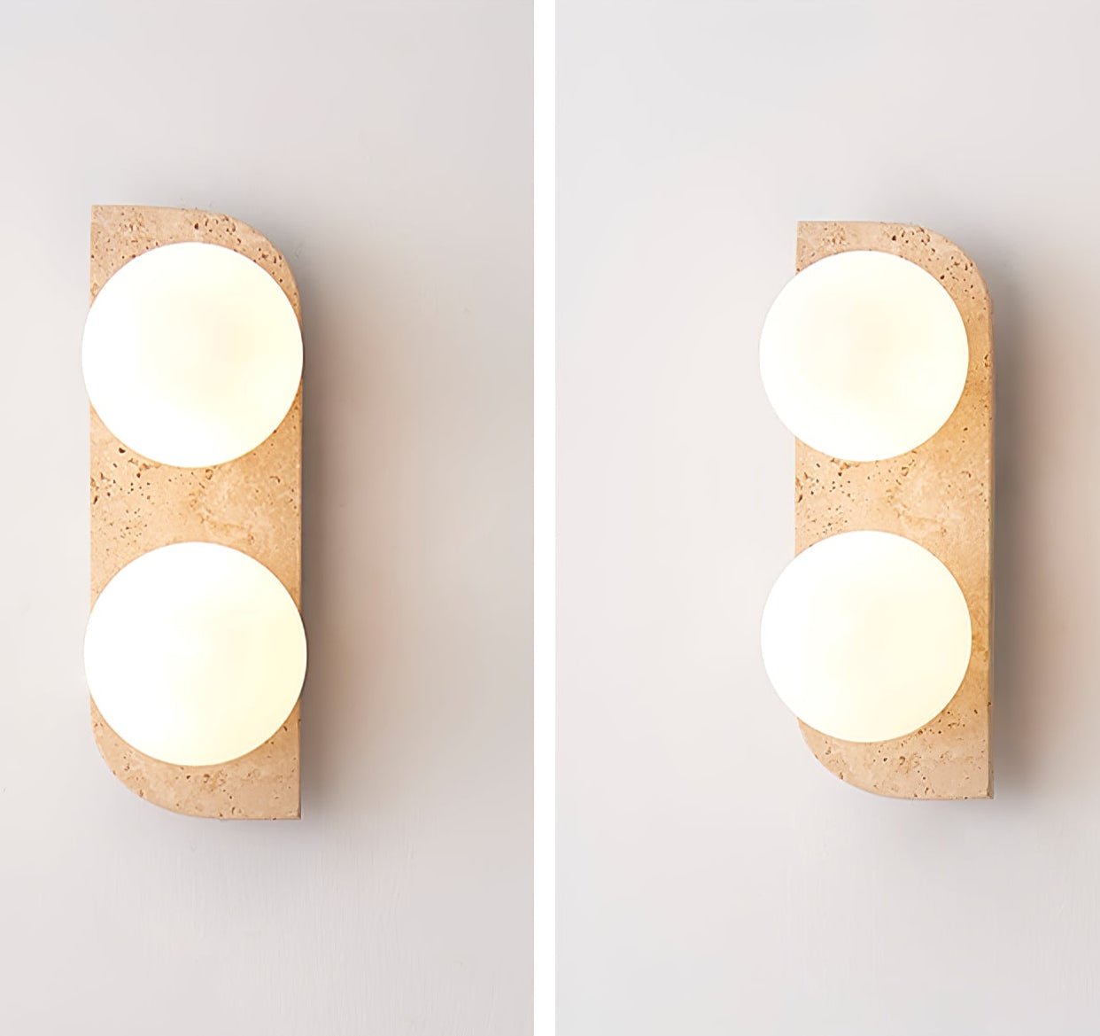 Alsilis Applique Murale Minimaliste en Travertin - Neutralighting