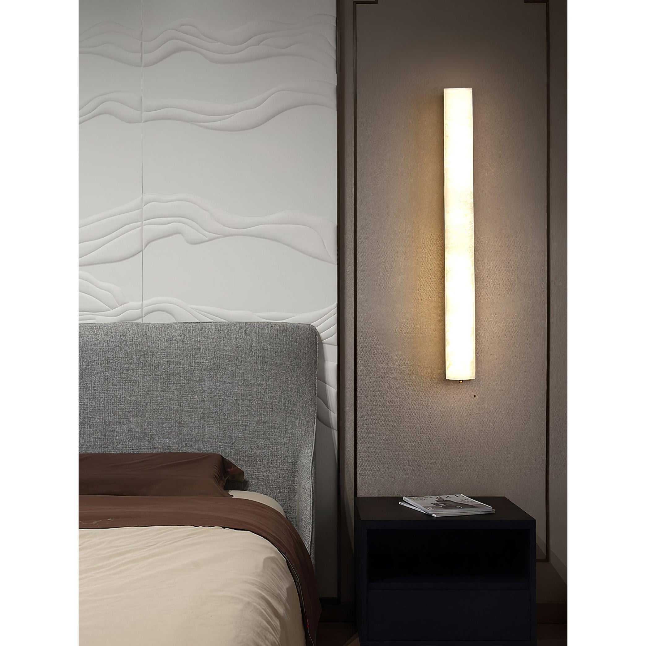 Quill Applique Murale Laiton Albâtre Minimaliste - Neutralighting