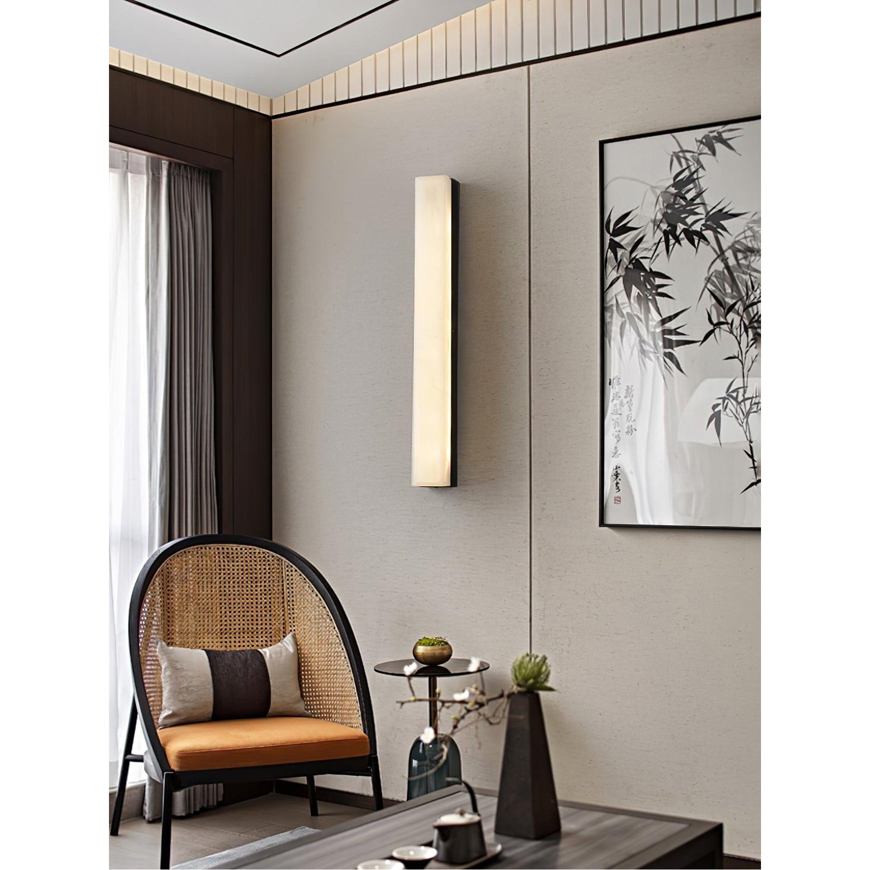Quill Applique Murale Laiton Albâtre Minimaliste - Neutralighting