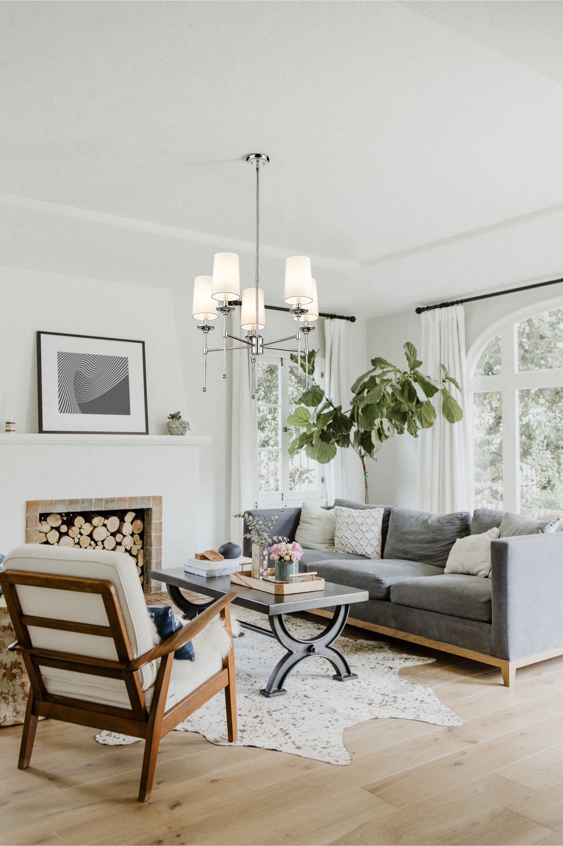 Armiriel Lustre Laiton Tissu Vintage Industriel - Neutralighting