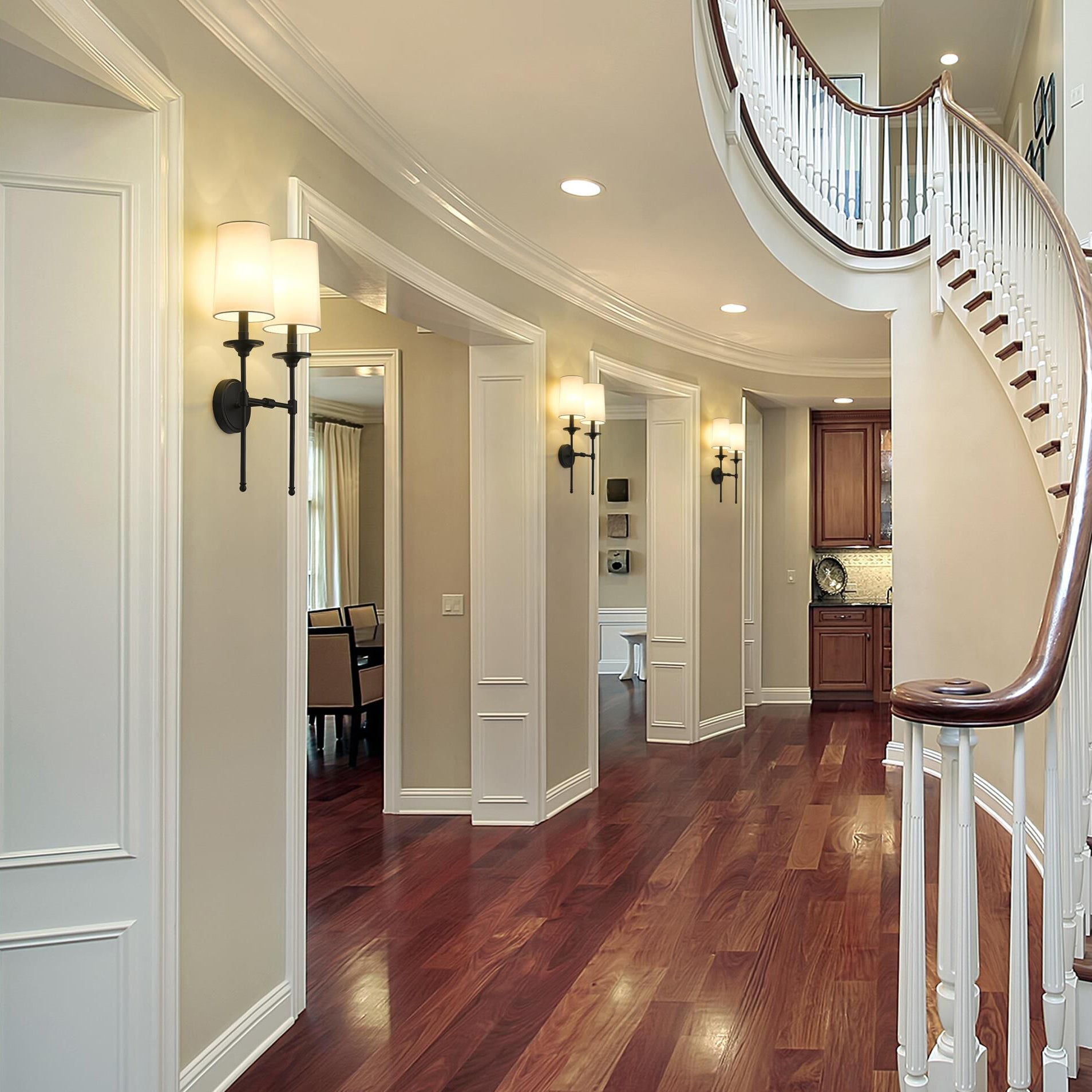 Esileth Applique Murale Laiton Tissu Vintage - Neutralighting