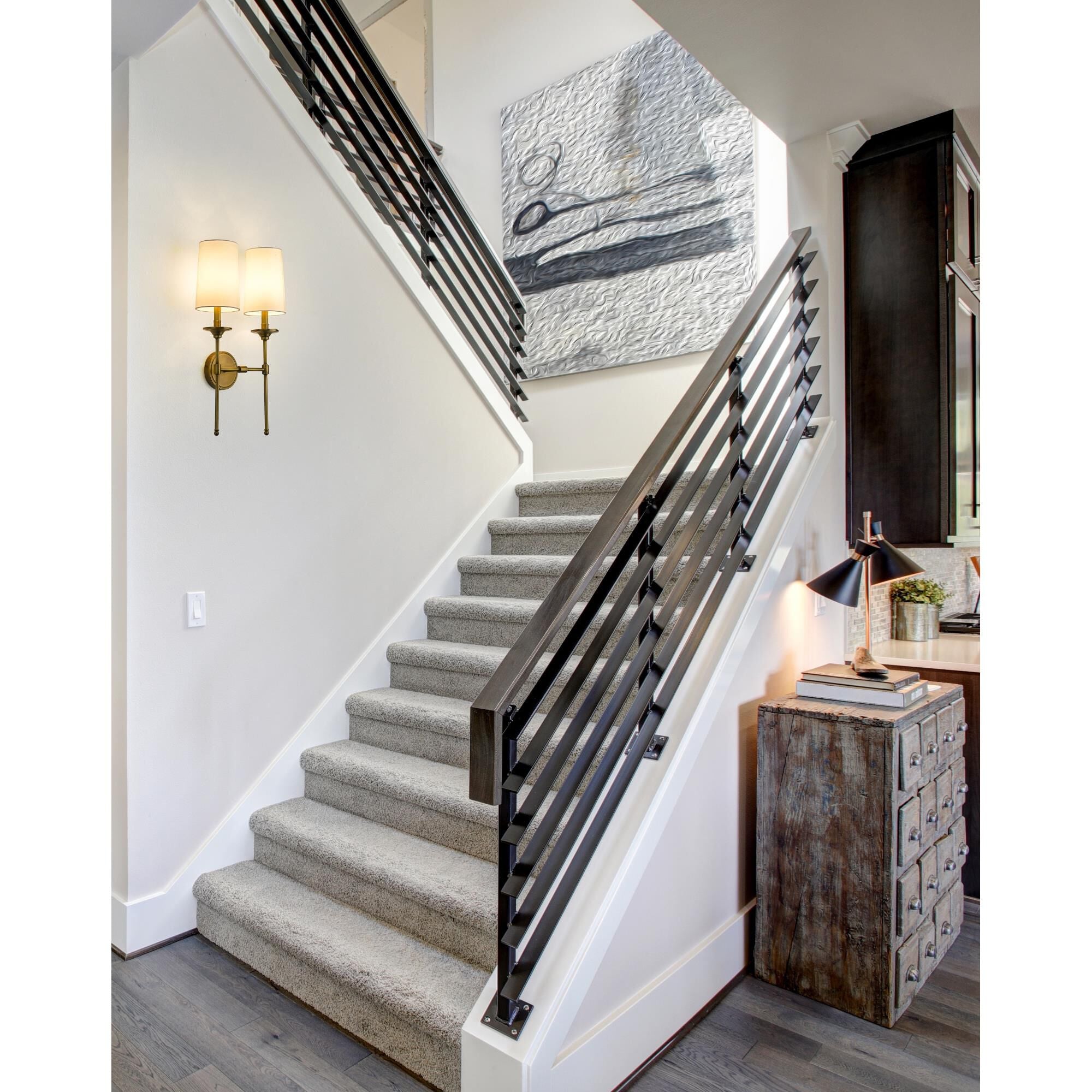 Esileth Applique Murale Laiton Tissu Vintage - Neutralighting