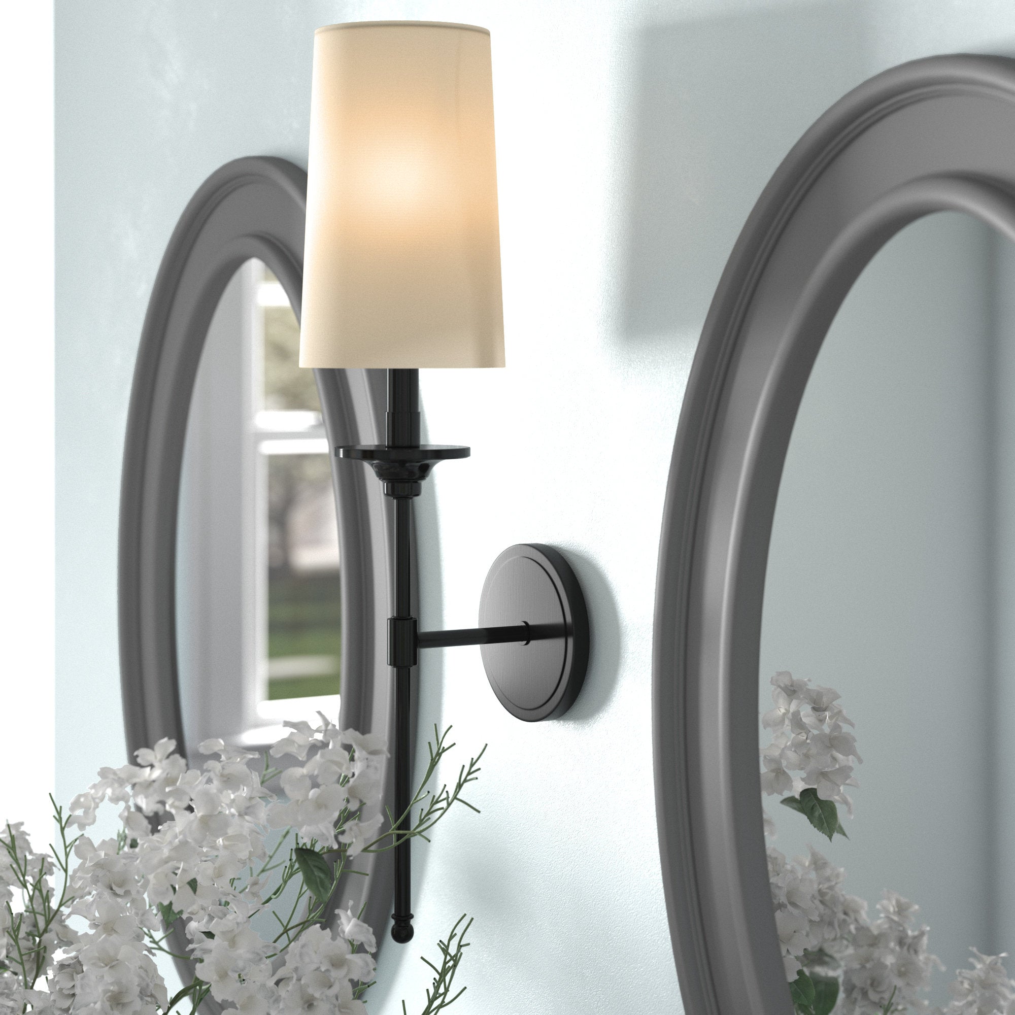 Esileth Applique Murale Laiton Tissu Vintage - Neutralighting