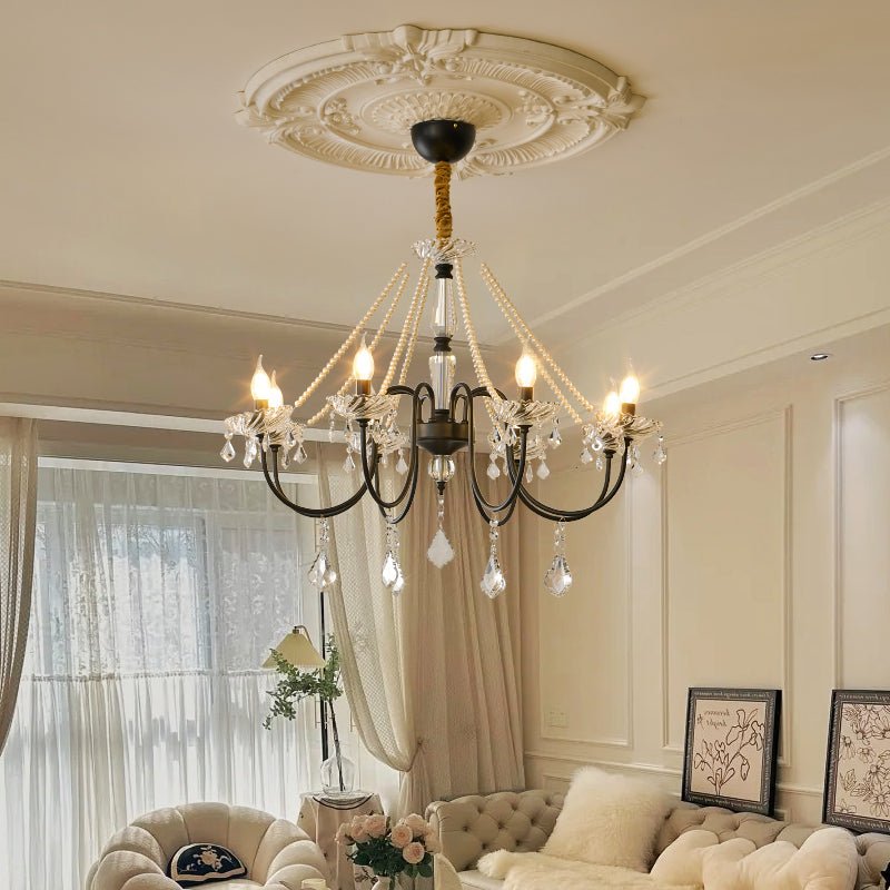 Cisoren Lustre Postmoderne de Luxe en Cristal et Perles - Neutralighting