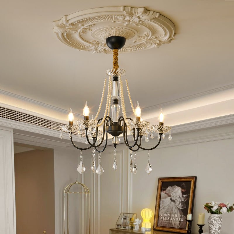 Cisoren Lustre Postmoderne de Luxe en Cristal et Perles - Neutralighting