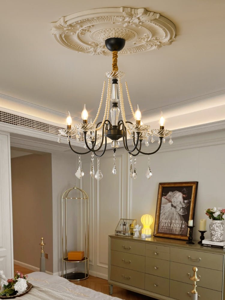 Cisoren Lustre Postmoderne de Luxe en Cristal et Perles - Neutralighting