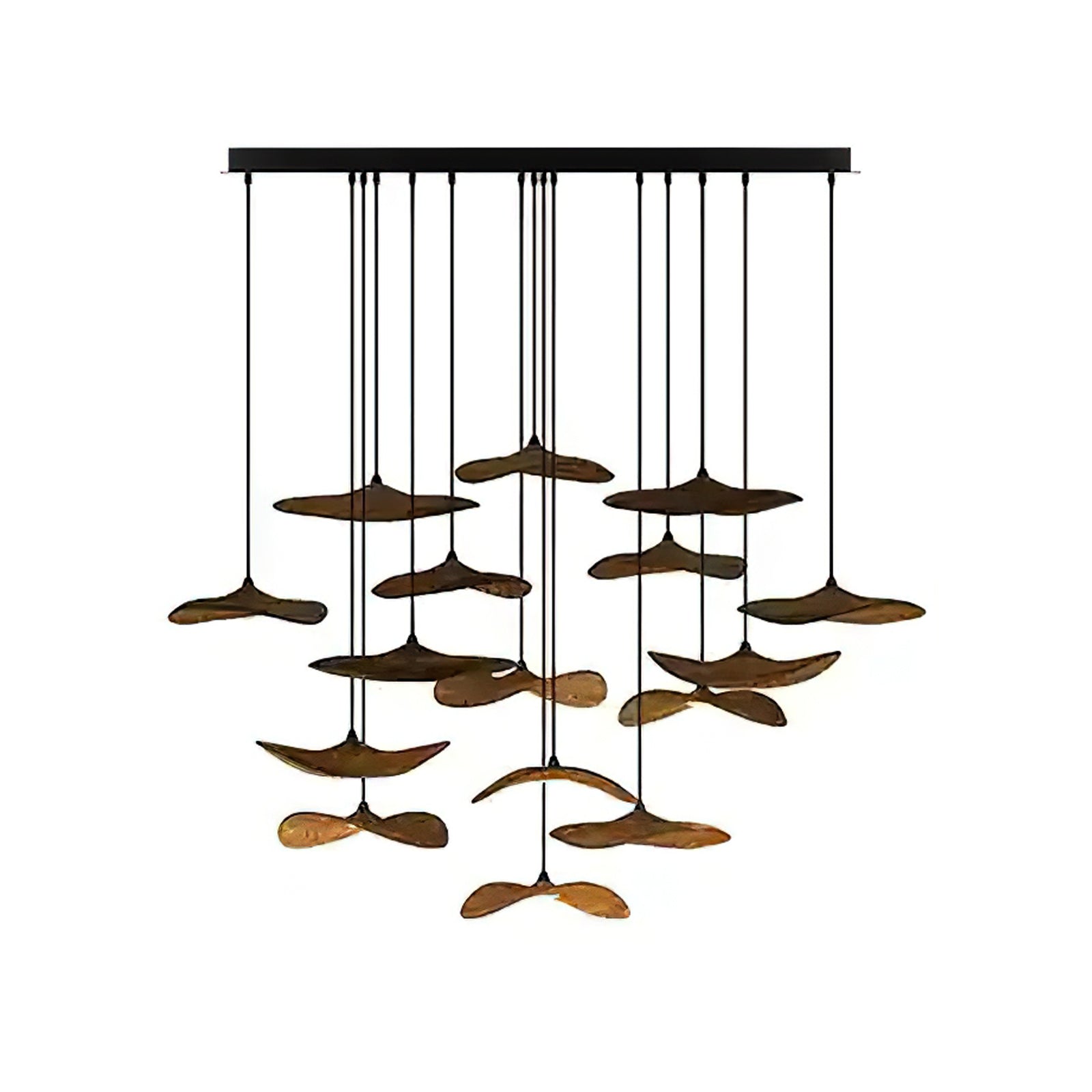 Abbott Chandelier Bois Feuille Vide Minimaliste - Neutralighting