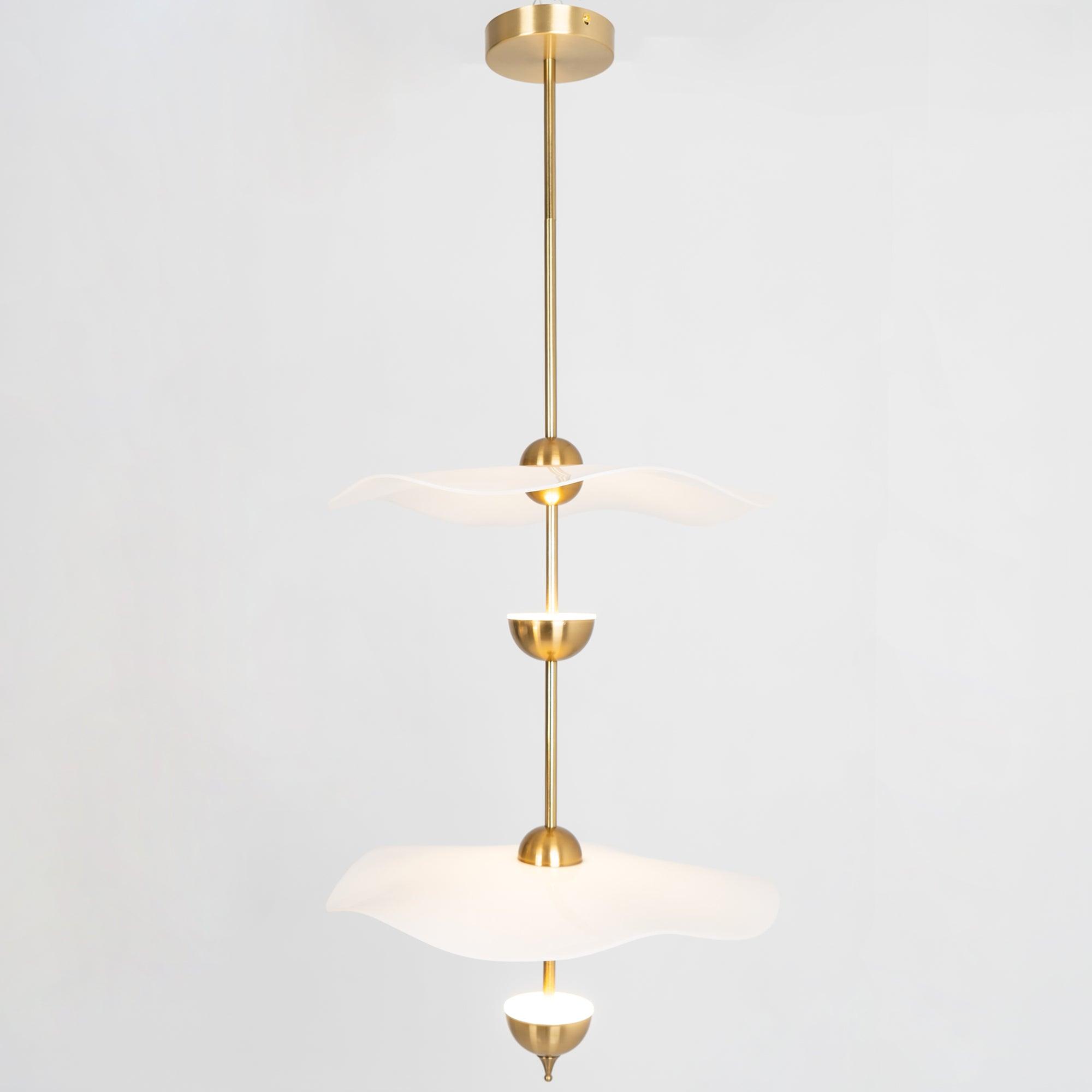 Lustra Lampe Pendante Double Biscuit pour Salon - Neutralighting