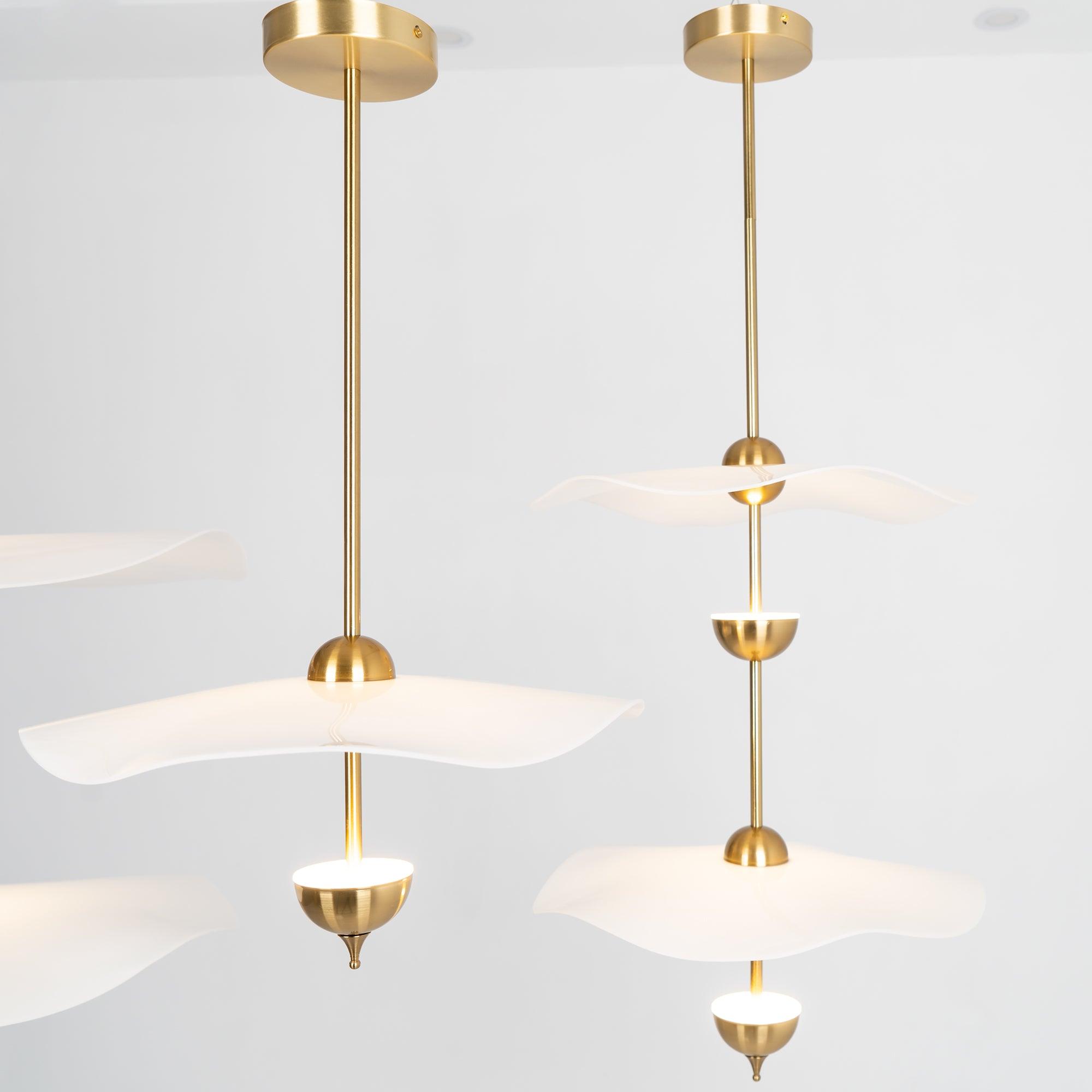 Lustra Lampe Pendante Double Biscuit pour Salon - Neutralighting