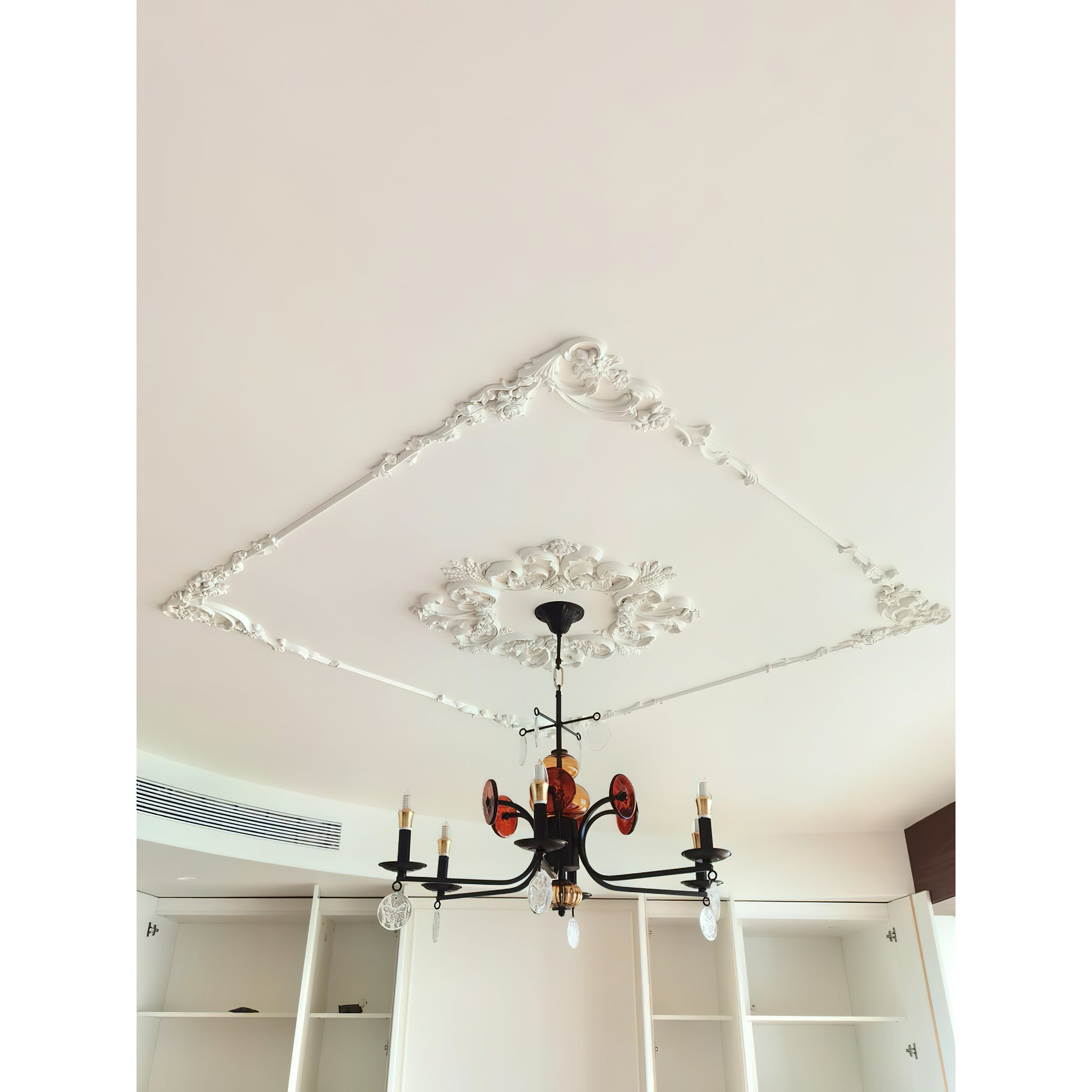Anorion Chandelier Métal Verre Luxe Vintage Salon - Neutralighting