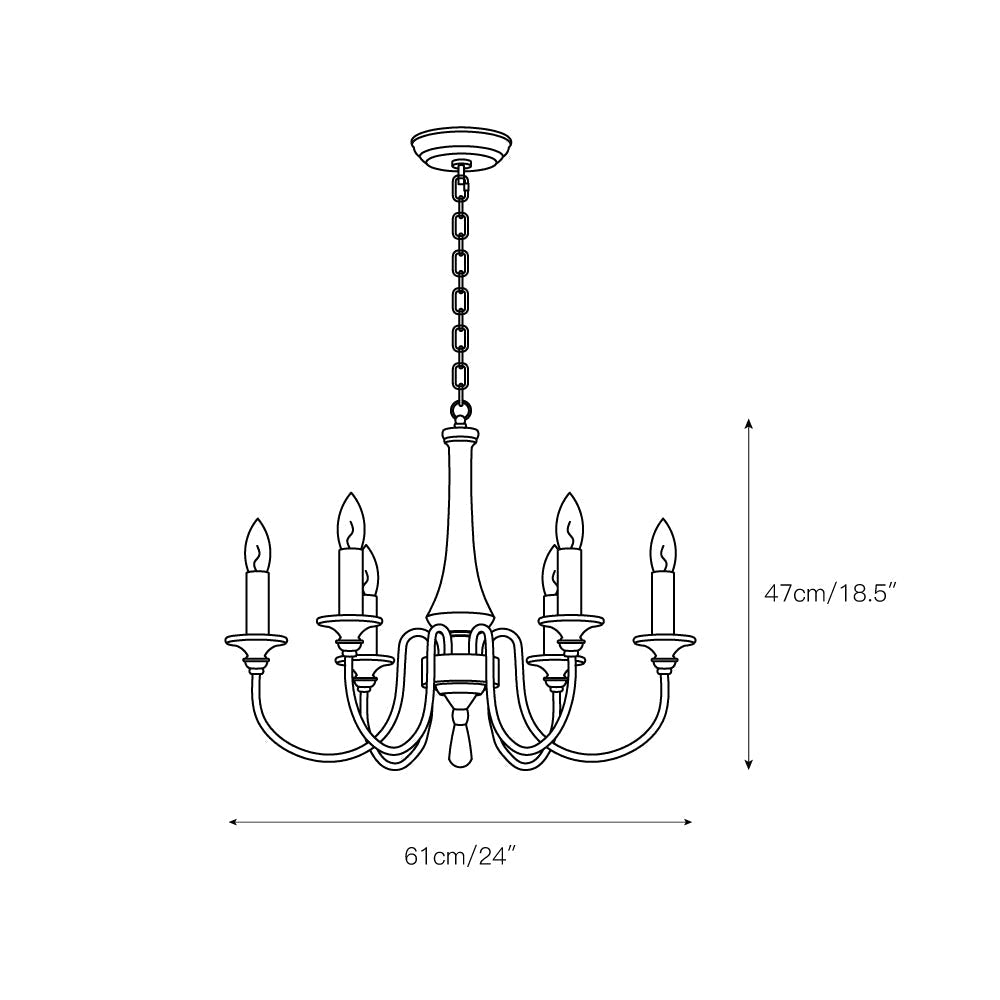 Alzorila Vintage Industrial Hand-carved Metal Chandelier - Lamp Copper