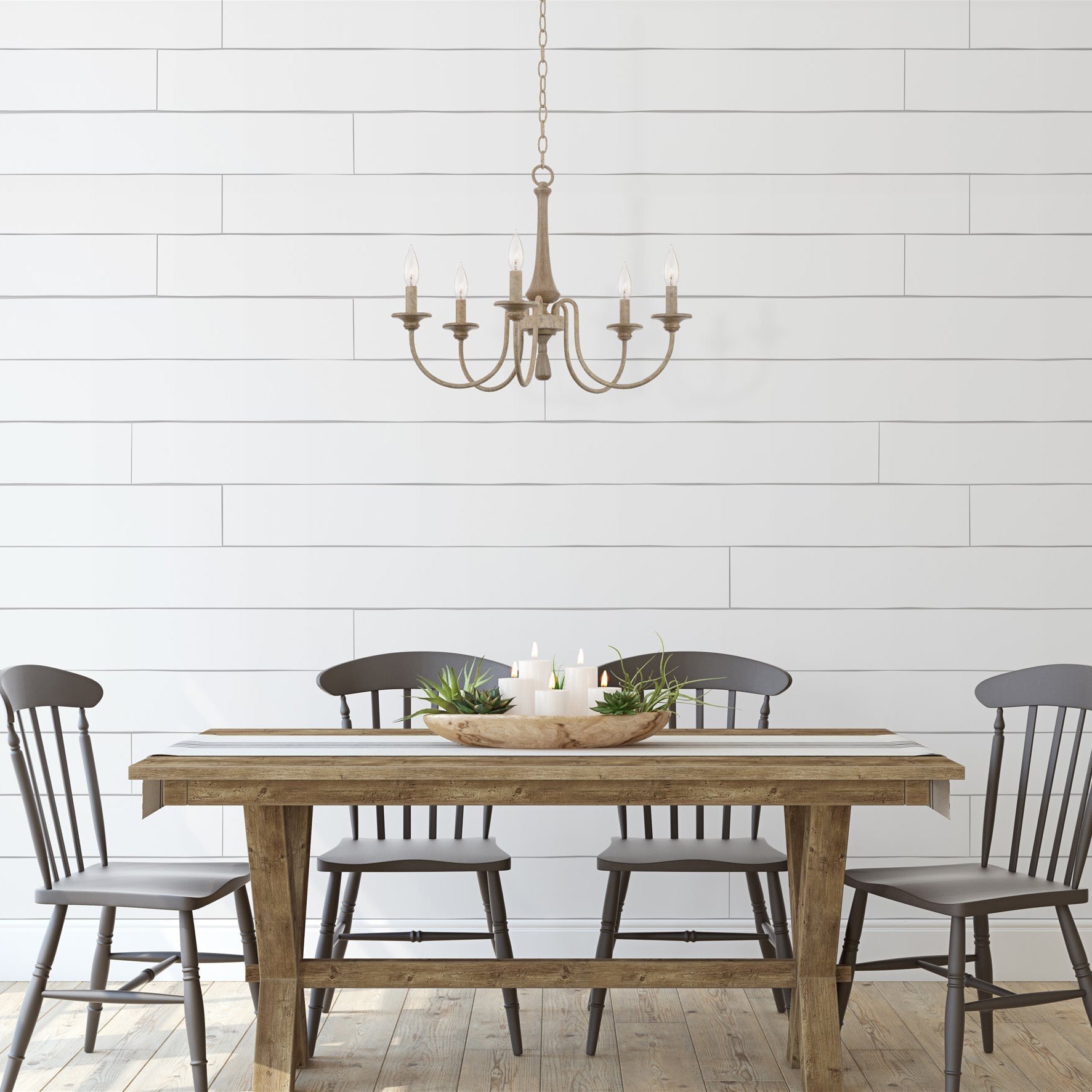 Alzorila Vintage Industrial Hand-carved Metal Chandelier - Lamp Copper