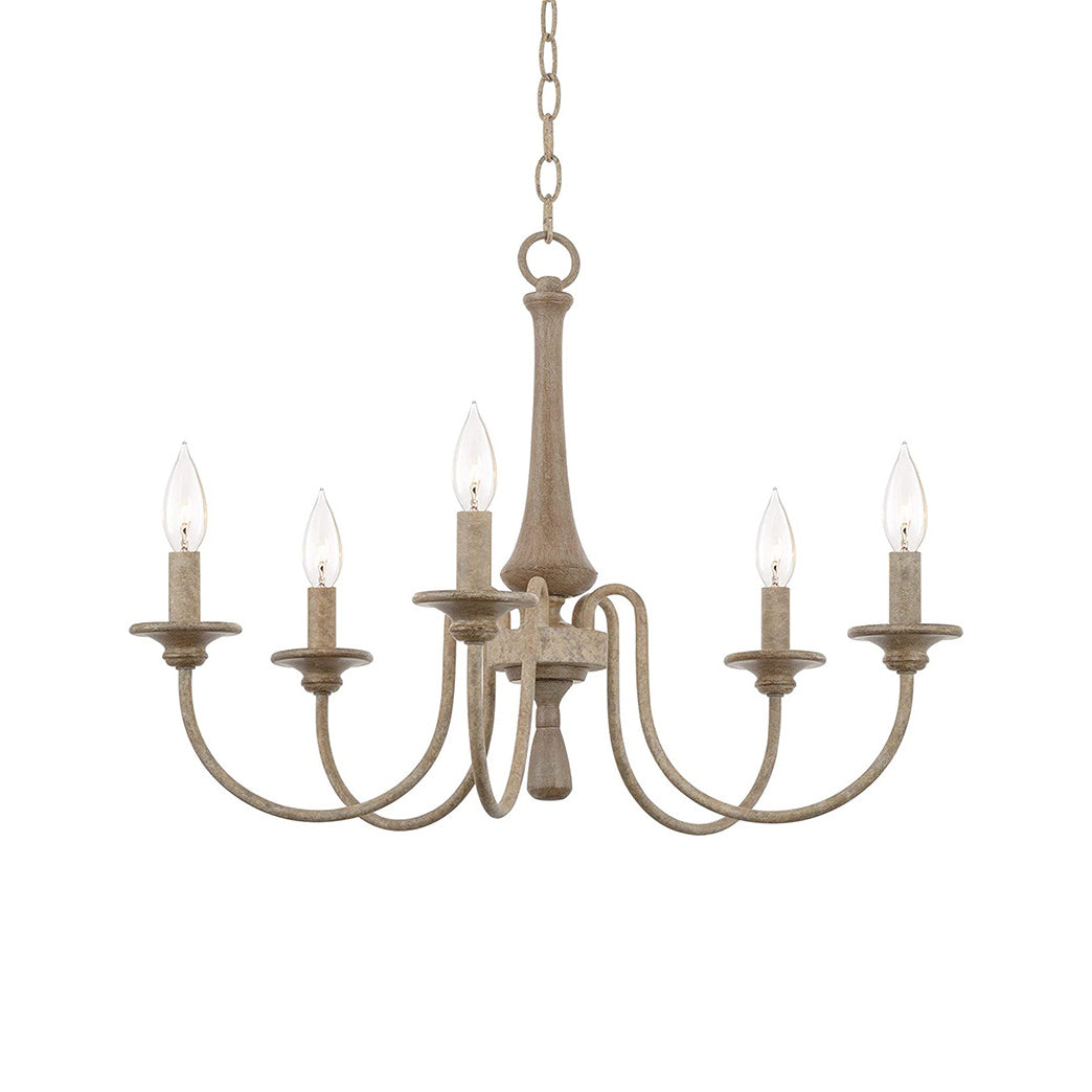 Alzorila Vintage Industrial Hand-carved Metal Chandelier - Lamp Copper