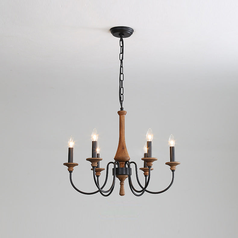 Alzorila Vintage Industrial Hand-carved Metal Chandelier - Lamp Copper