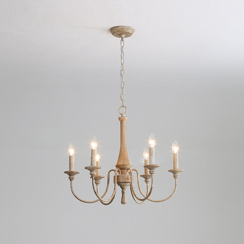 Alzorila Vintage Industrial Hand-carved Metal Chandelier - Lamp Copper