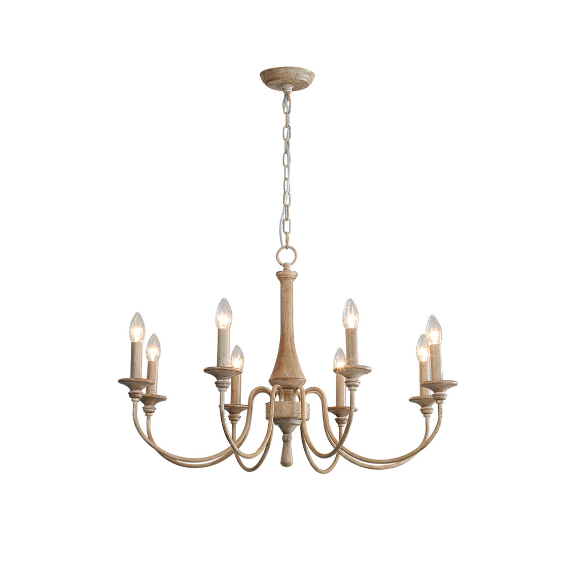 Alzorila Vintage Industrial Hand-carved Metal Chandelier - Lamp Copper