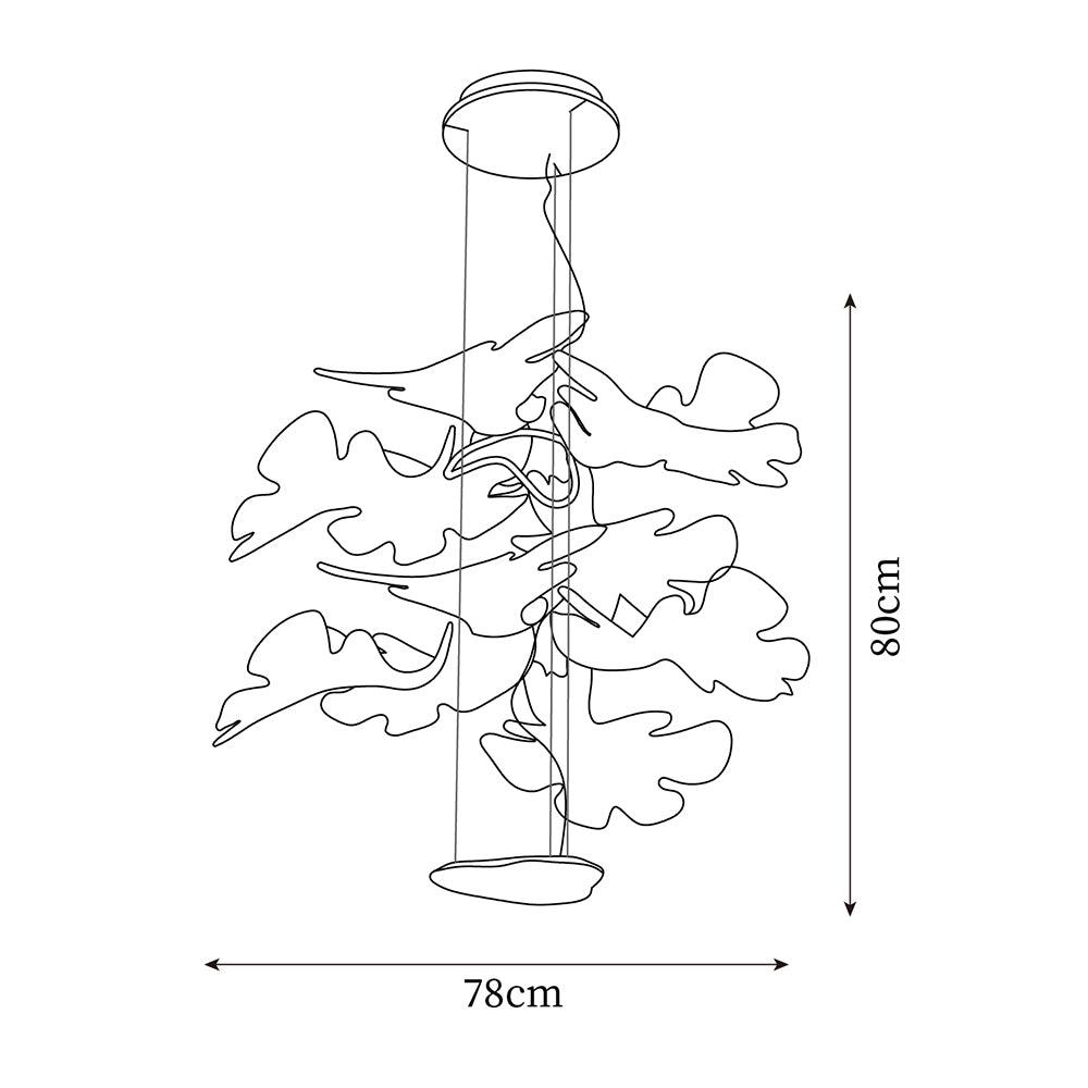 Etoile Lampe Pendante Ondulée LED Organique - Neutralighting