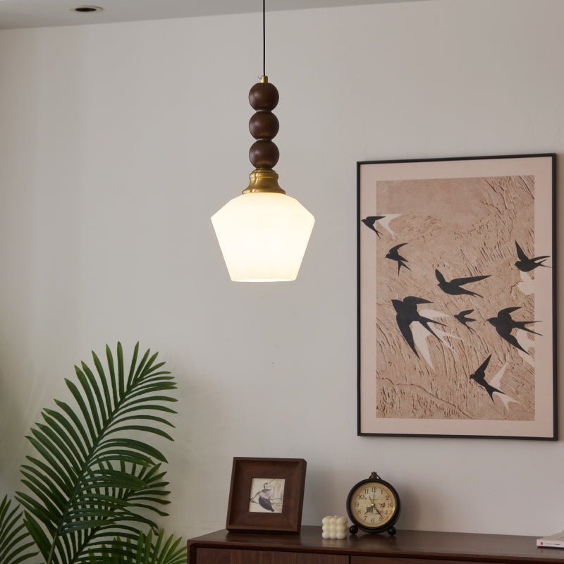 Vothaila Suspension en Verre Vintage et Bois - Neutralighting
