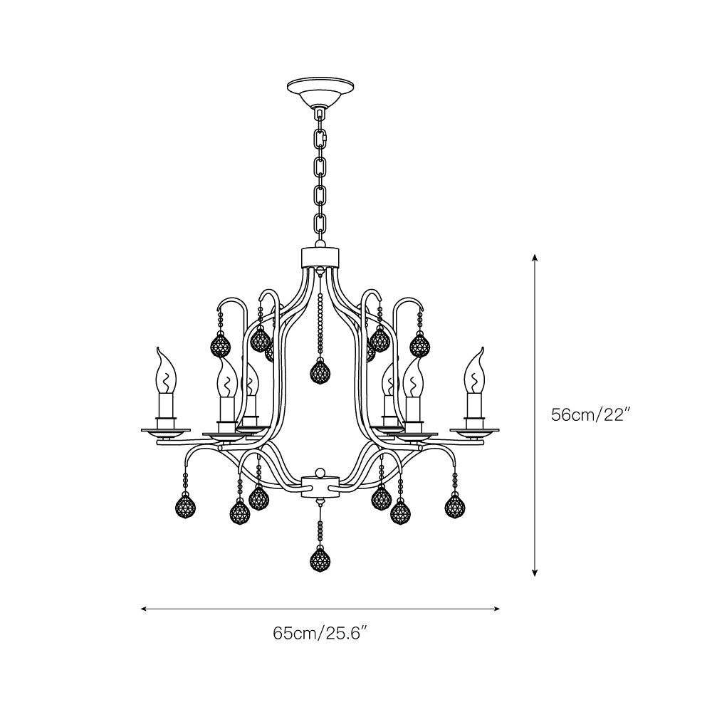 Ulliria Postmodern Luxury Brass Crystal Chandelier - Lamp Copper