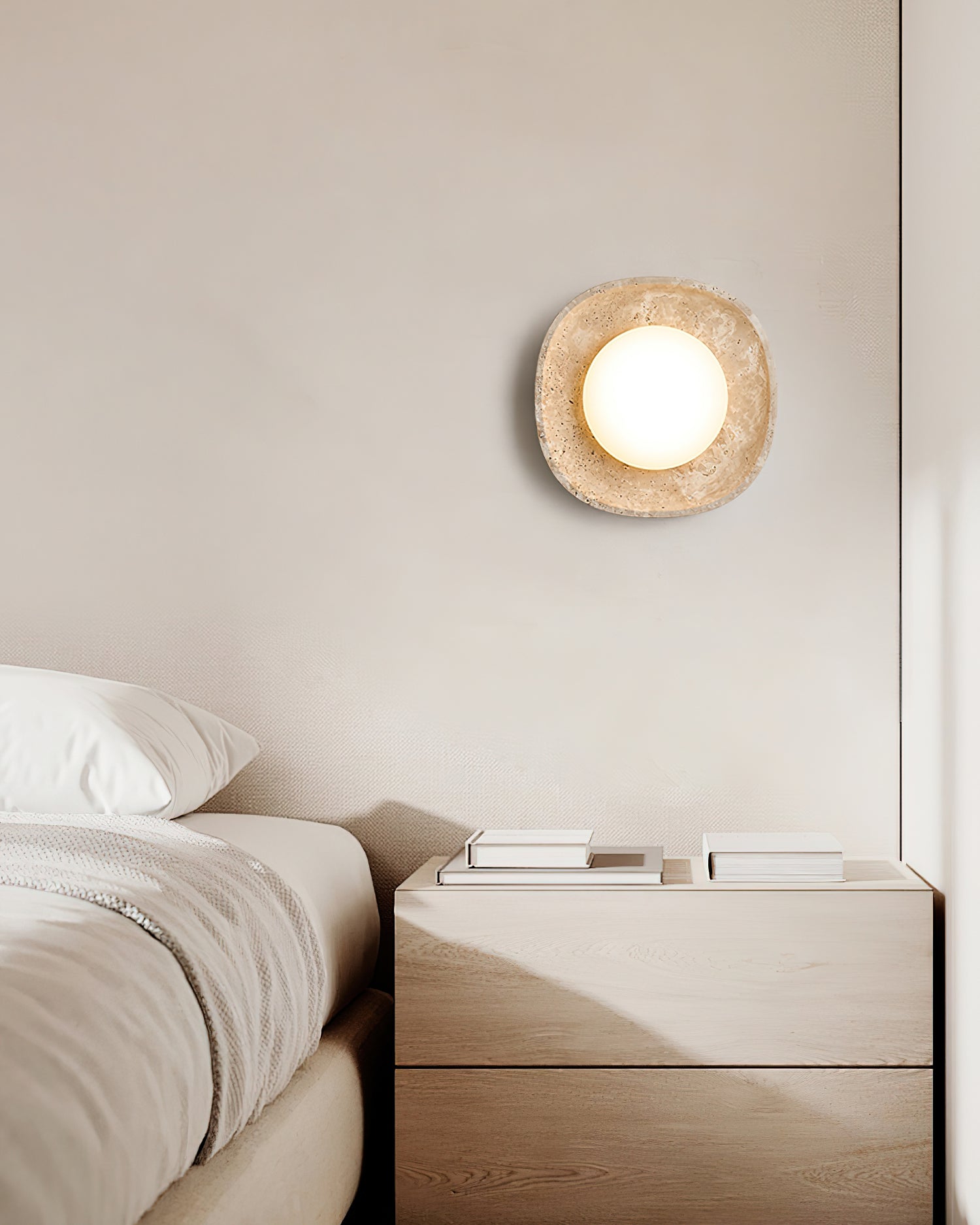 Ritta Applique Murale Travertin Globe - Neutralighting