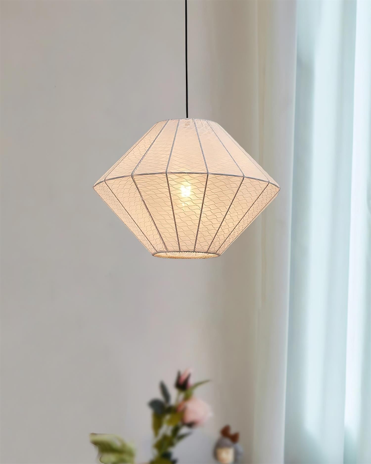 Felida Suspension Géométrique Tissu Minimaliste - Neutralighting